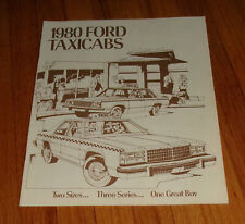 Original 1980 Ford Taxi Cab Taxicab Sales Brochure Catalog LTD Fairmont picture