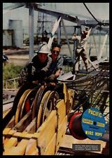 1948 Pacific Wire Rope Co Los Angeles California Oil Field Photo Color Print Ad picture