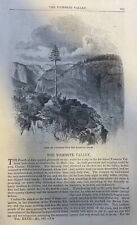 1866 Yosemite Valley Mariposa trail Bridal Veil Fall El Capitan Cathedral Rocks picture