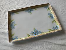  Ceramic Dressing Table Tray Makeup Jewelry  Beautiful Vtg 6x8 In picture