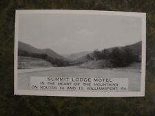 Vtg. Summit Lodge Motel, Williamsport, Pa.Postcard (B17) picture