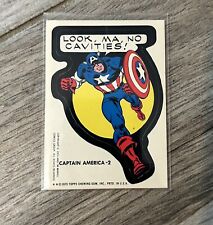 Vintage 1975 Topps Captain America 2   -Marvel Comics sticker picture