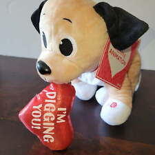 Gemmy Valentine's Day Anytime Plush Animated Puppy Dog Singing Dancing sings picture