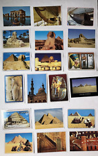 19 Unused Egypt Color Postcards Pyramids Sphinx Tut Ramses Mosque OLD STOCK picture