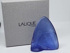 Lalique France Crystal Butterfly Figurine Blue 2.5