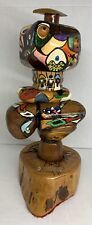 RARE ONE-OF-ONE Mack A Warren (Signed) ABSTRACT “SCHIZO FACES” Sculpture - READ picture