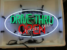 Drive-Thru Open Lamp Decor Shop Club Wall Neon Light Sign 17