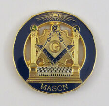 Masonic Blue Lodge Pillars Lapel Pin Mason (SCA-2030) Freemason picture