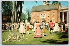 Delaware~Dover Days @ Old State House~People In Colonial Garb~Chrome Postcard picture