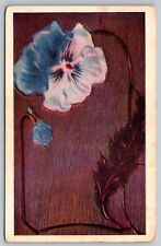 Postcard C 330, Blue and white flower, Postmarked Nov. 21, 1913, Carpio, ND picture