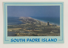 Aerial View of South Padre Island Texas Postcard Unposted picture