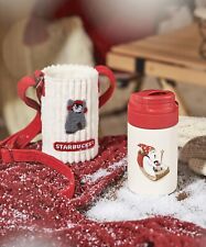 Starbucks 2022 China Christmas Winter Sledding 9oz Cup Tumbler with Sleeve picture