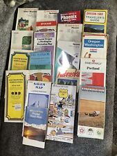 Vintage Lot Of 19 Road Maps OR WA CO WY Penn And Others Route 66 Anniversary Map picture