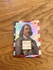 Benjamin Franklin Authentic Hand Written Relic Pieces Of The Past /45 picture