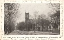 Postcard 1907 West Fourth St. Church of Annunciation Religious Williamsport PA picture