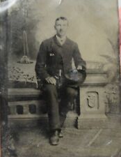 YOUNG MAN - seated - TIN TYPE - listing # 938 picture