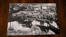 Vintage Postcard 1900's B & W Two Japanese Women In Garden With Pond K2 picture