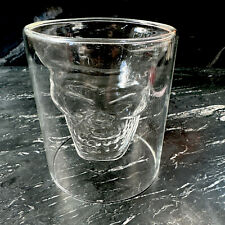 Doomed SKULL Whiskey Glass -SET of 2- by Fred and Friends  6oz shot glass picture