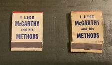 Senator Joe Mccarthy matchbooks picture