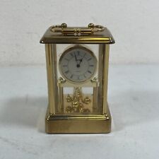 Vintage Linden Quartz Brass Mantle Clock Made In West Germany picture