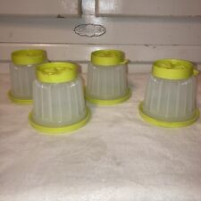 Tupperware Mini Jello Jellette Molds Lime Green Set Of 4 Gelatin Dessert Cups Ne picture
