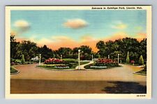 Lincoln NE-Nebraska, Entrance To Antelope Park, Vintage Postcard picture
