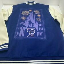 Oct 1st 2021 Disney World 50th Anniversary Letterman Jacket Magic Kingdom Castle picture