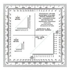 Military Map Grid GTA 05-02-012 U.S. ARMY  MILITARY COORDINATE SCALE PROTRACTOR picture