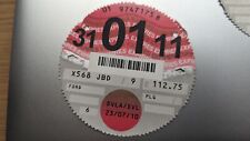 Rare Collectable old tax disc from JAN 2011..................................... picture
