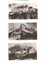Banff Canadian Rockies Hand Colored RPPC LOT OF 3 Real Photo 1910 Canada  picture