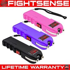 FIGHTSENSE 3PC Heavy Duty Rechargable StunGun with LED Flashlight for SelfDefens picture