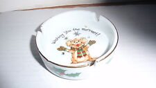 VINTAGE 1976 SUZY'S ZOO CHRISTMAS ASHTRAY MOUSE WISHING YOU THE MERRIEST  picture