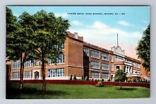 Macon GA-Georgia, Lanier Boys High School, Antique, Vintage c1944 Postcard picture