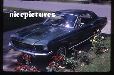 Vintage original slide Detroit Michigan Driveway 1967  Ford Mustang Beauty picture