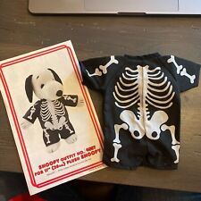 Peanuts Snoopy’s Wardrobe SKELETON OUTFIT for 11” Plush Snoopy MIP #4557 picture