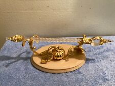 CINDERELLA FAIRY GODMOTHER WAND FRANKLIN MINT 24k GOLD PLATED & CRYSTAL W/ STAND picture
