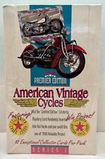 1993 American Vintage Cycles Series One Motorcycle Trading Card Box 36ct Sealed picture