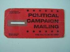 United States Postal Service USPS Political Campaign Mailing Red Tag picture