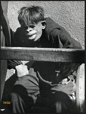LARGER SIZE, gnome sick man w very strange face, unusual Vintage fine art Photo picture