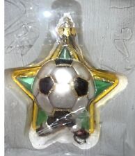 Kurt Adler Soccer Glass Ornament picture