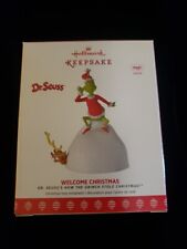 GRINCH Welcome Christmas NEW 2019 Hallmark Ornament Dr Seuss How Stole Christmas picture