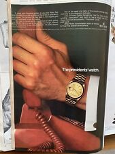 {RARE} 1966 Rolex Oyster Perpetual Day Date VINTAGE PRINT AD picture
