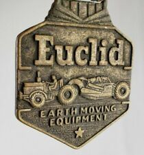 Vintage Antique Euclid Earth Moving Equipment Double Sided Advertising Watch Fob picture