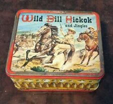 1955 WILD BILL HICKOK and Jingles Metal Lunchbox  - No Thermos picture