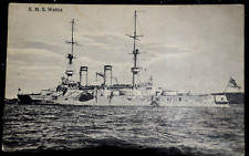 60412 Ak Navire S.M.S.Wettin Navire Sur Lac À 1910 picture