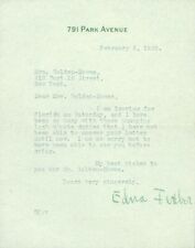 EDNA FERBER - TYPED LETTER SIGNED 2/6 picture
