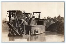 c1910's Mining Steam Dredge #2 Machinery RPPC Photo Unposted Postcard picture