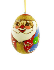 Santa Claus Christmas Ornament Hand Made Carved Painted In Russia Father Frost picture