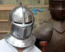 Medieval Close Helmet, Battle Knight Helmet Collectible For Special Halloween picture