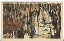 Vtg Postcard- Wishing Well & Cathedral, Florida Caverns State Park, Marianna, FL picture